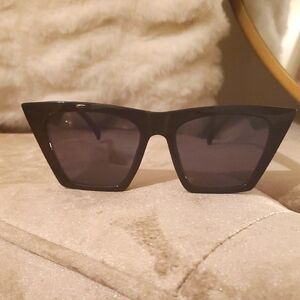 Black Cat-Eye Sunglasses